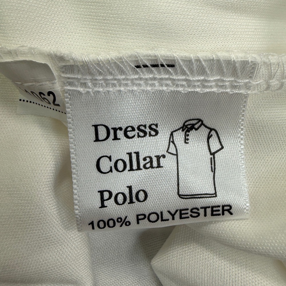 Collars & Co Men Size 3XL Polo Shirt White English Spread Collar Performance NEW - Picture 8 of 10